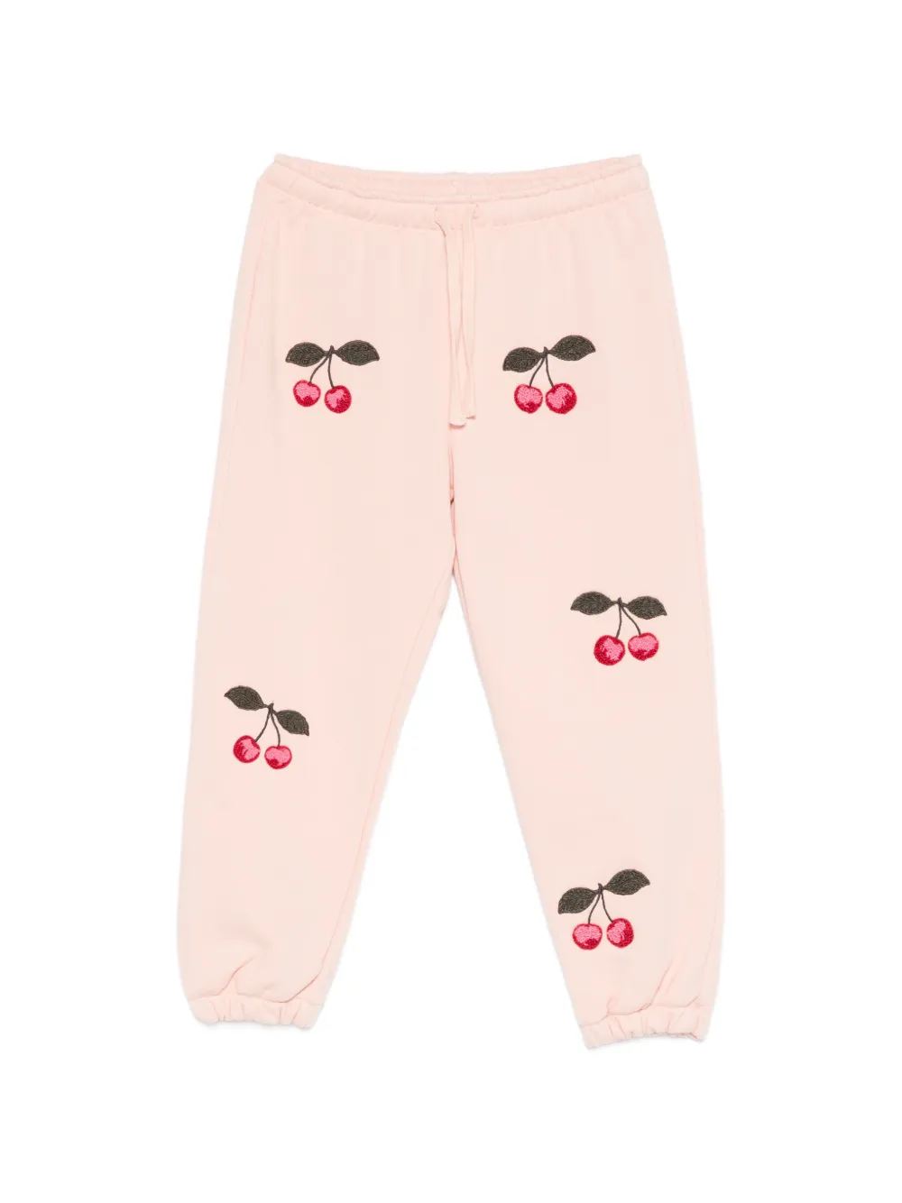 Konges Sløjd cherry-embroidered trousers - Rosa