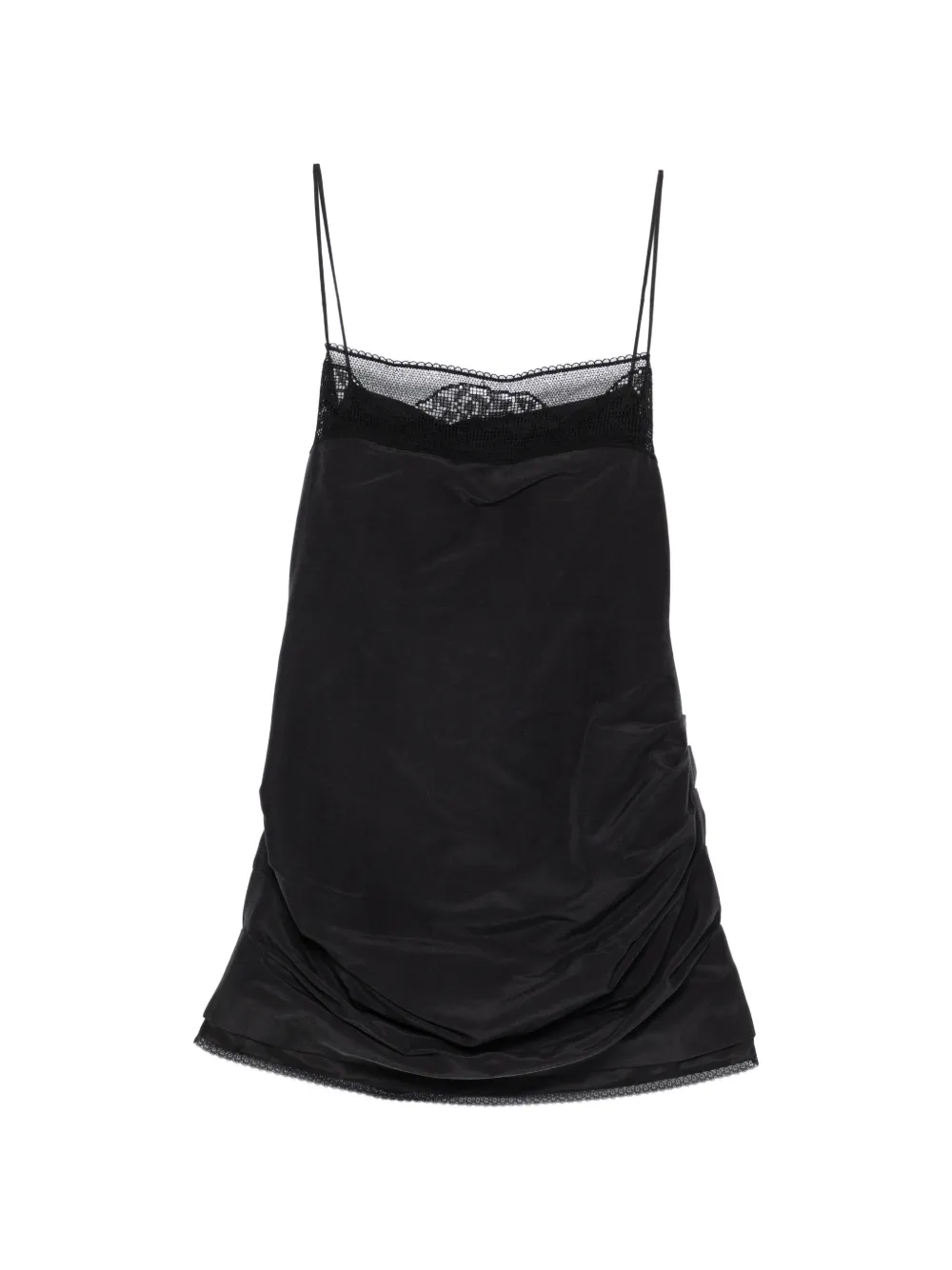 Magda Butrym lace-detail mini dress - Nero