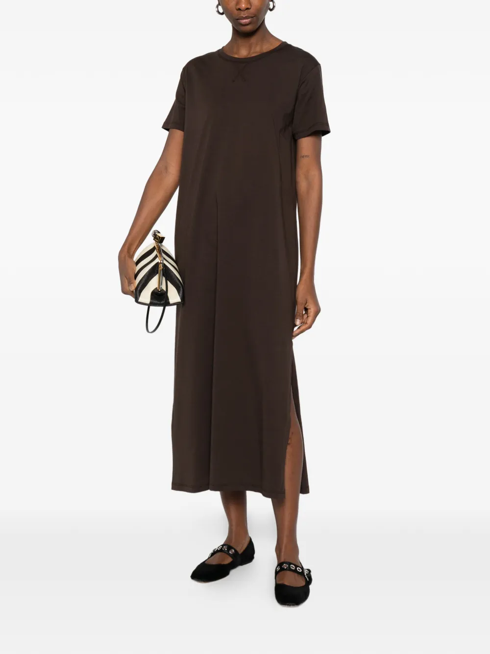  Ottod'ame Beba Cotton Dress - Brown 