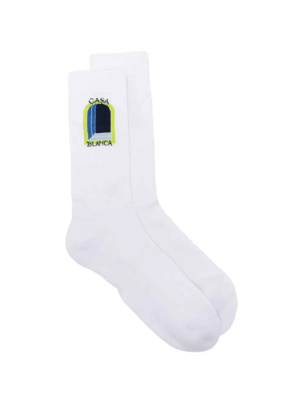 Casablanca graphic socks - Bianco