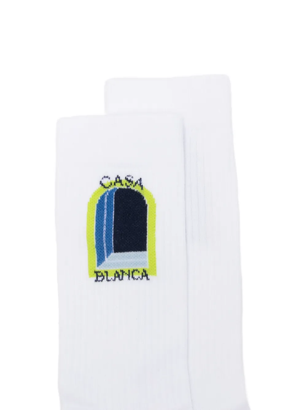 Casablanca Sokken met grafische print Wit
