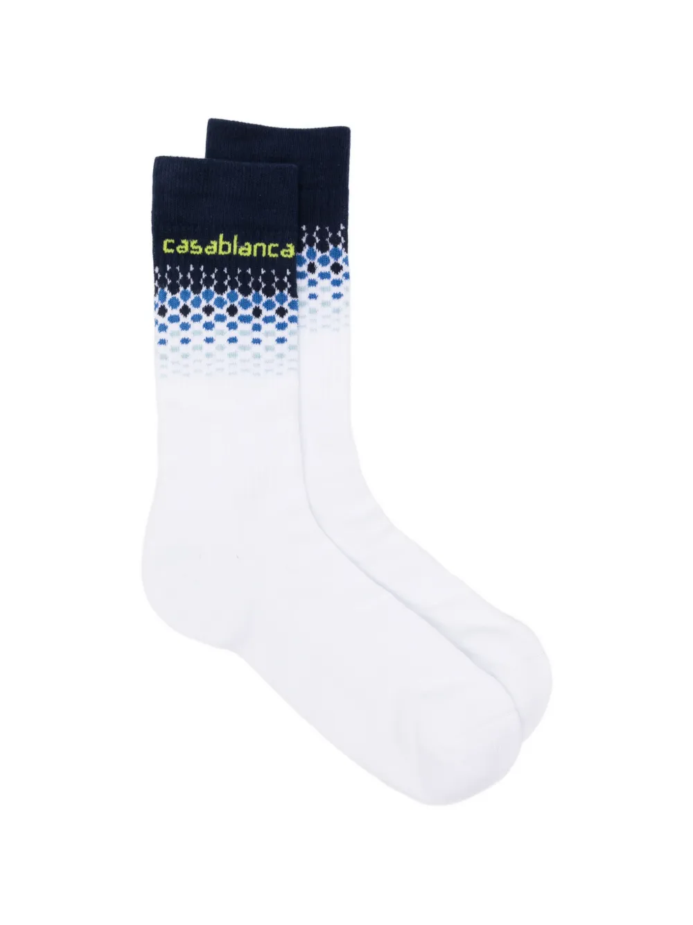Casablanca striped socks - Bianco