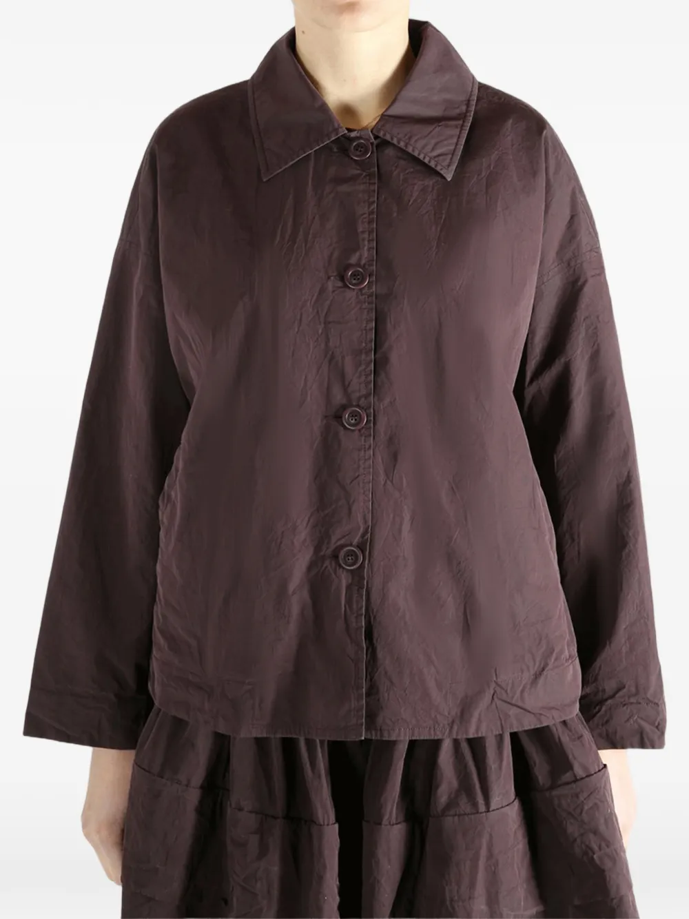  Casey Casey Button-front Jacket - Purple 
