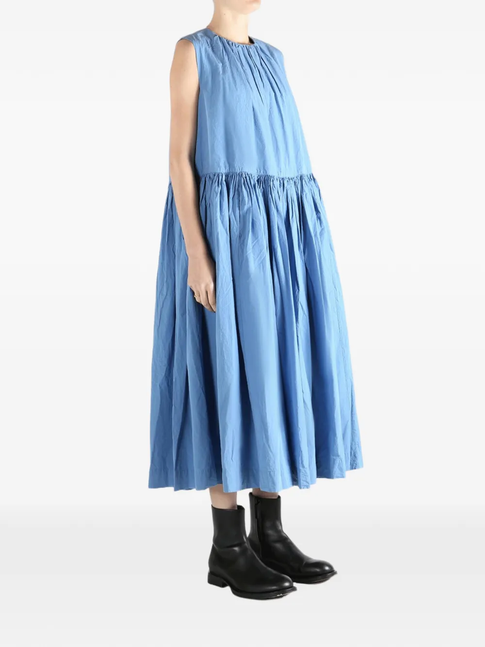  Casey Casey Gathered Midi Dress - Blue 