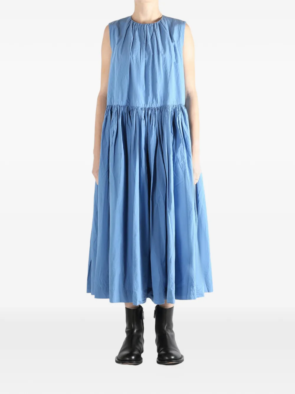  Casey Casey Gathered Midi Dress - Blue 