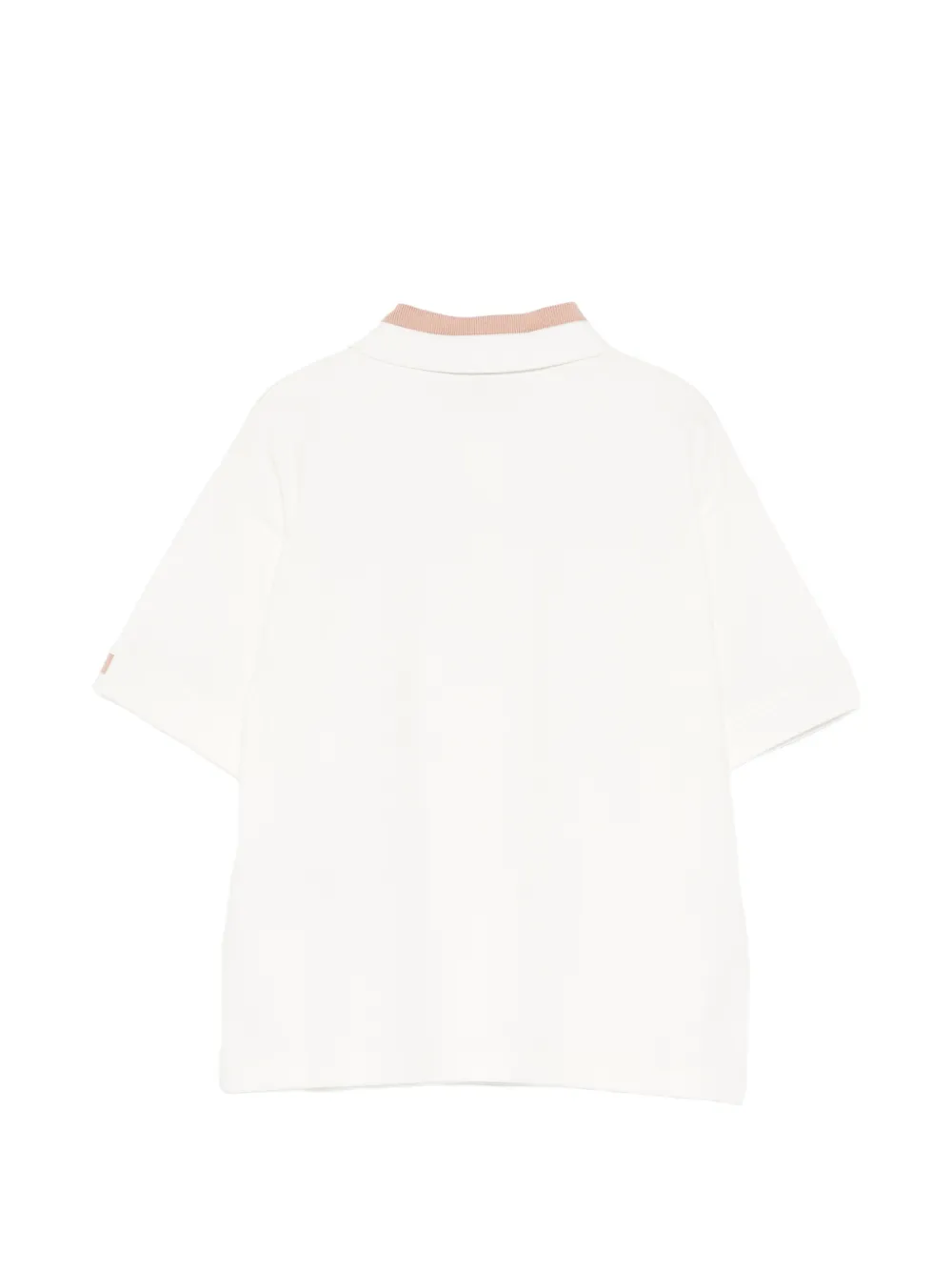 Emporio Armani Kids T-shirt met kraag en logo Wit