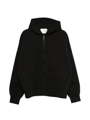 FEAR OF GOD ESSENTIALS Classic Fleece zip-up Hoodie | Black | FARFETCH