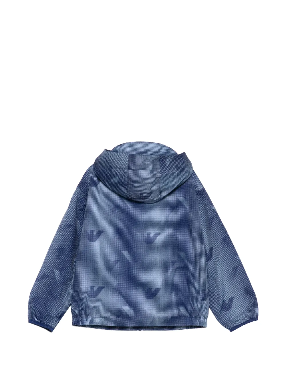 Emporio Armani Kids Jack met capuchon en print Blauw
