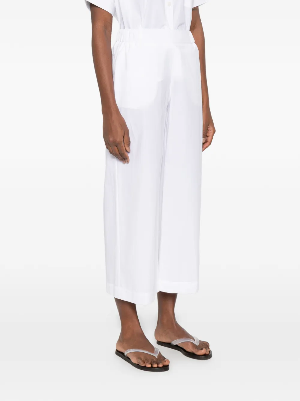  Ottod'ame Elasticated Trousers - White 
