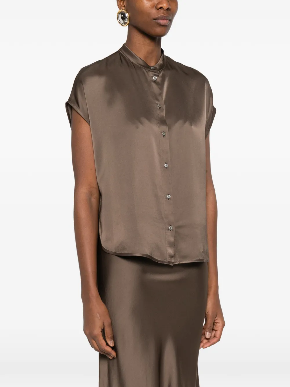  Ottod'ame Button Shirt - Brown 