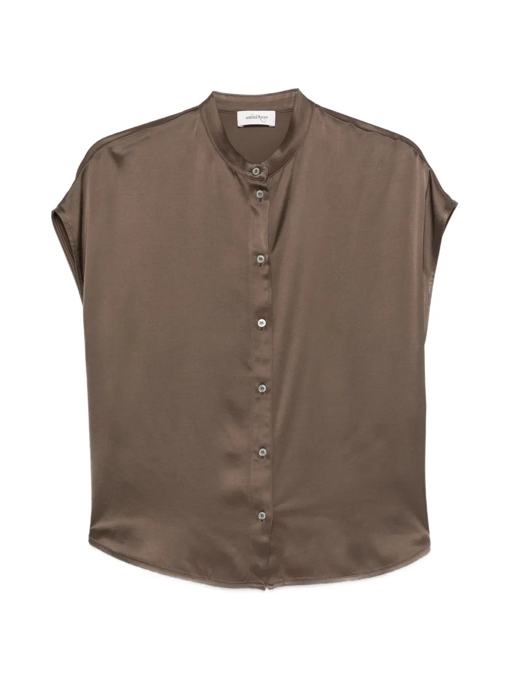 Ottod'ame Button Shirt In Brown