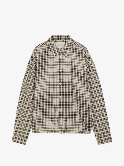Studio Nicholson camisa a cuadros con botones