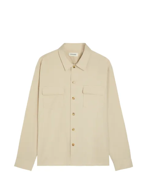 FRAME patch-pocket shirt jacket