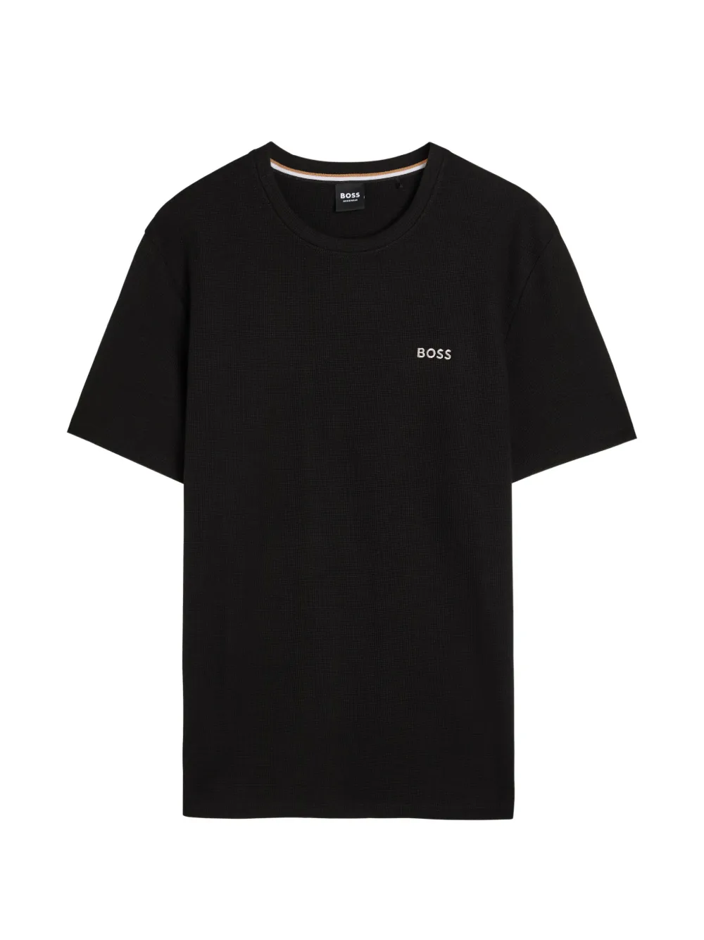 BOSS waffle-knit T-shirt - Nero