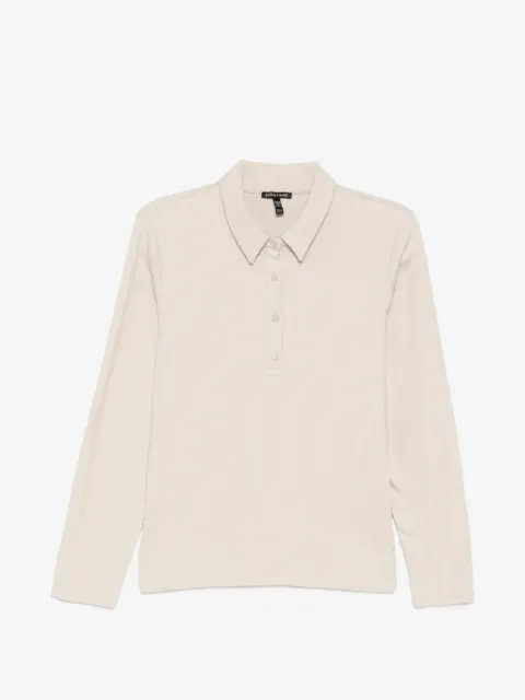 Eileen Fisher button-fastening polo shirt