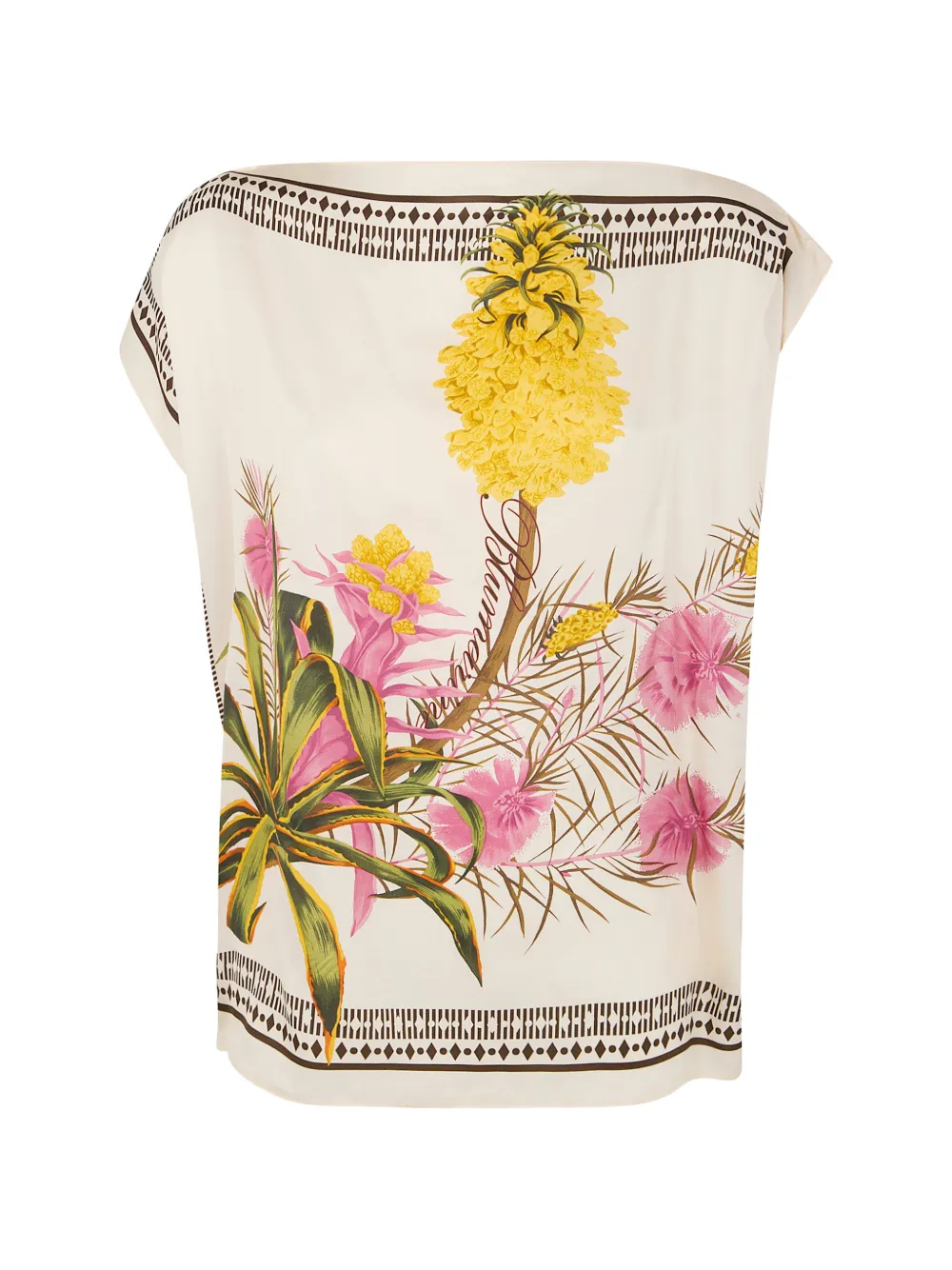 Blumarine floral-print top - Toni neutri