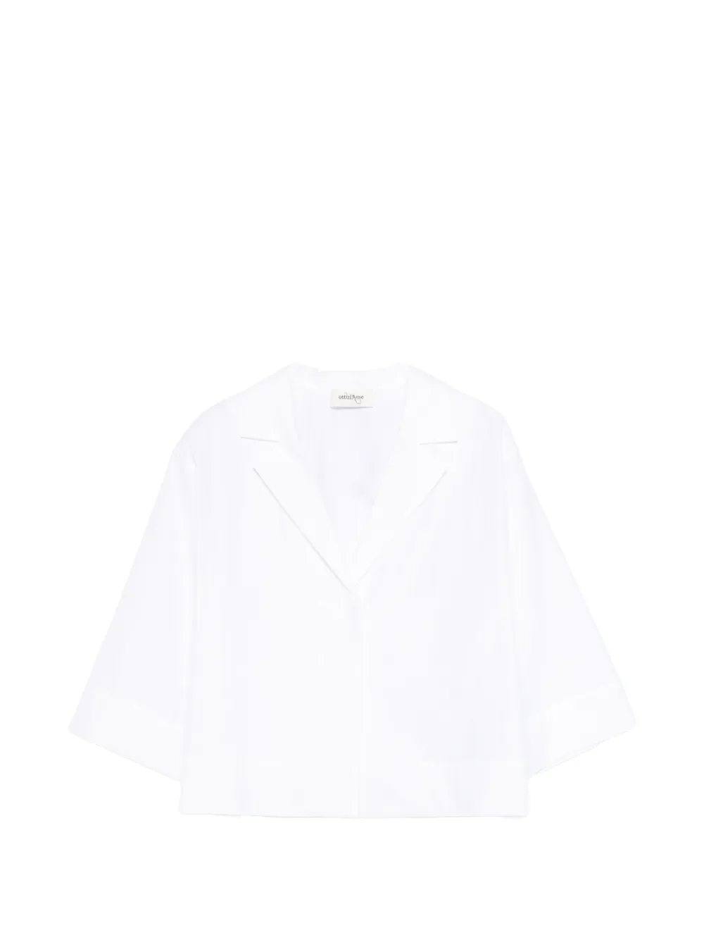 Ottod'ame Notch-lapel Shirt In White