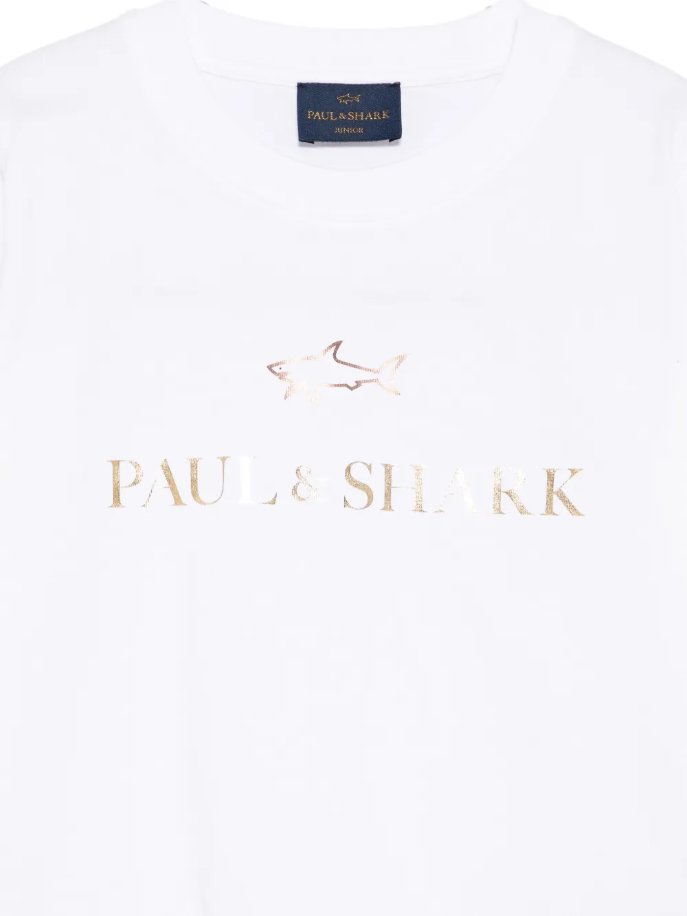 Paul & Shark Junior T-shirt met logoprint Wit