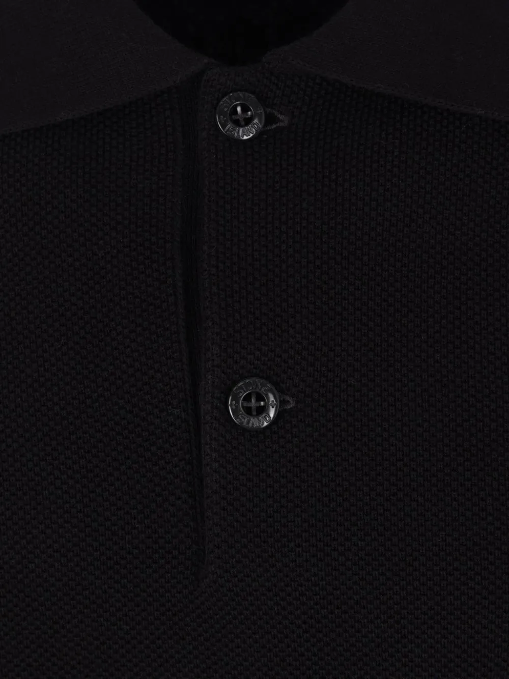 Stone Island Poloshirt van gerecycled polyester Zwart
