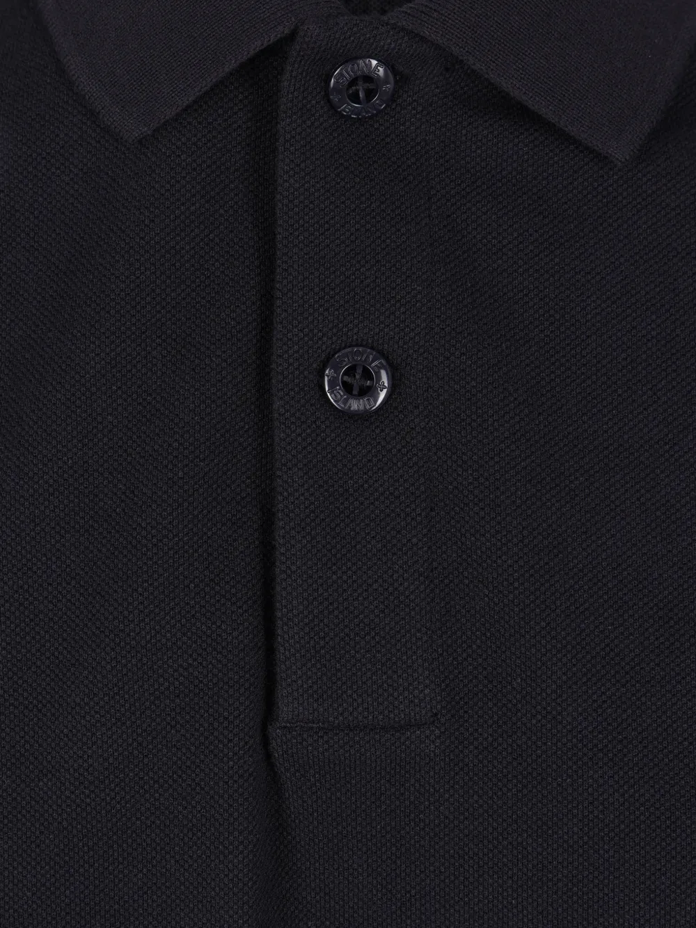 Stone Island Button Logo-patch Polo Shirt - Blue 