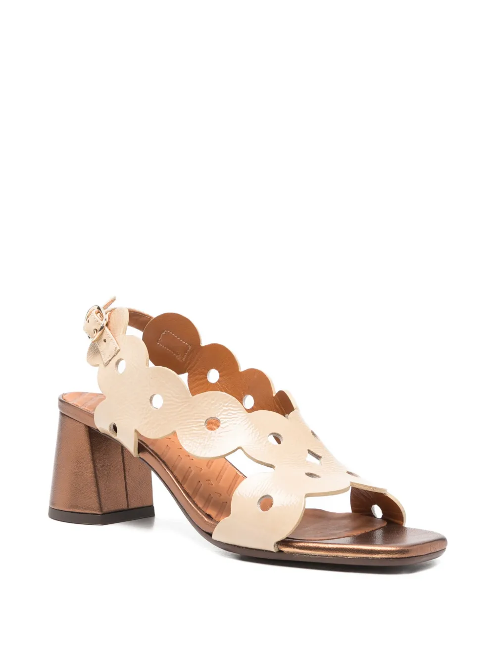 Chie Mihara Ryed block-heel sandals Beige
