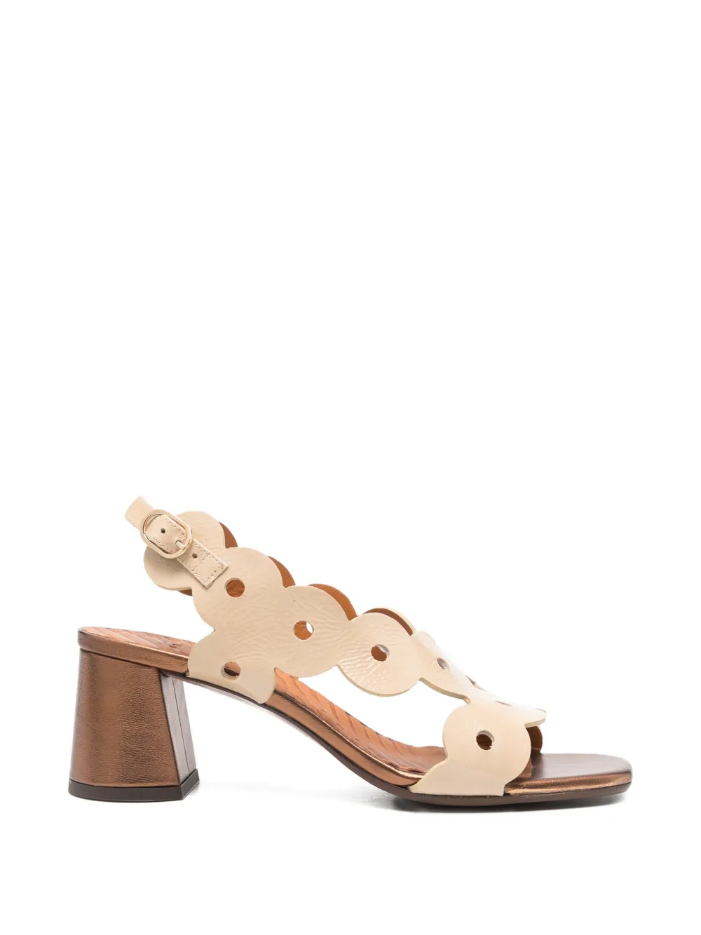 Chie Mihara Ryed block-heel sandals Beige