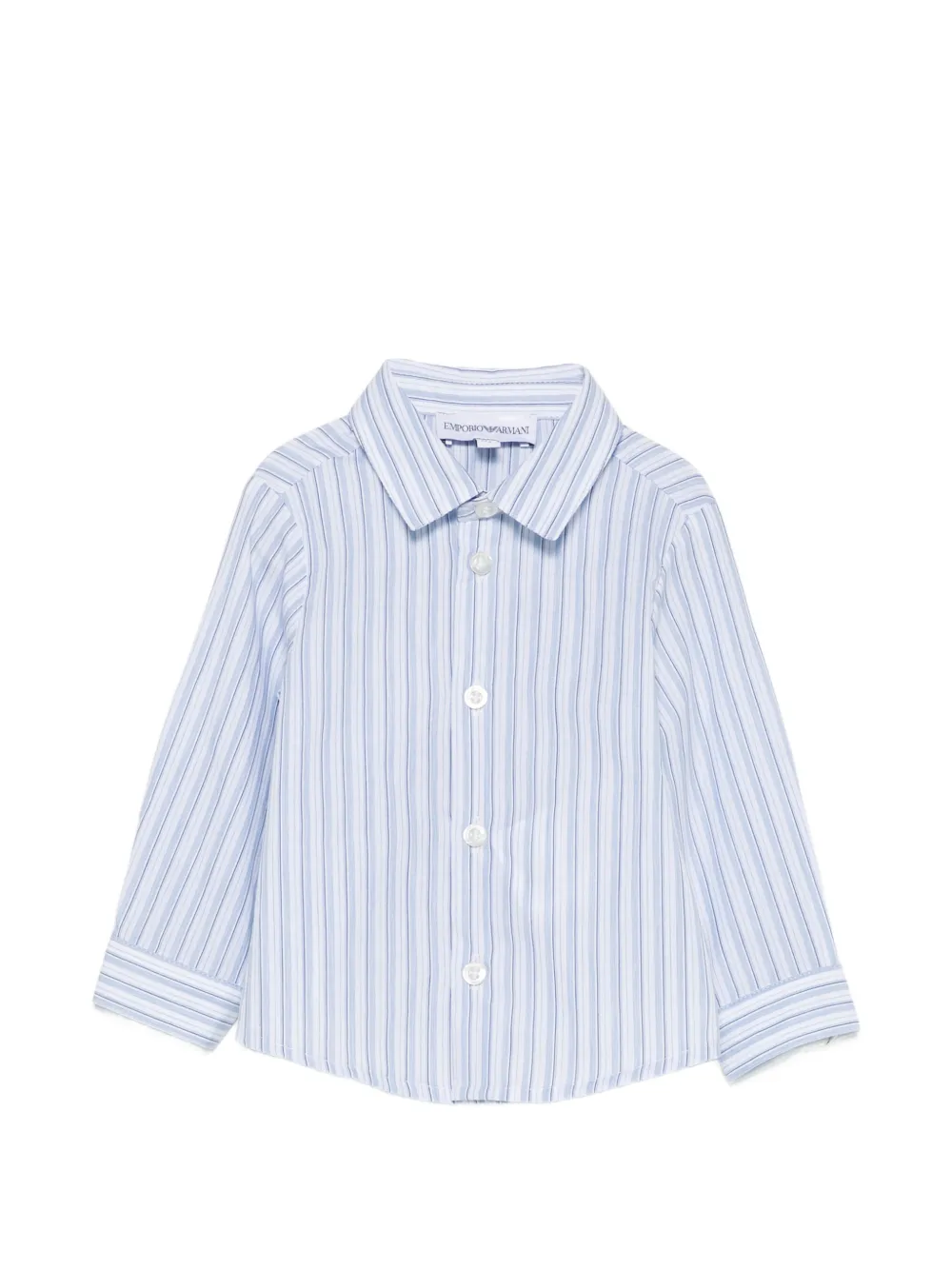 Emporio Armani Kids striped shirt - Bianco
