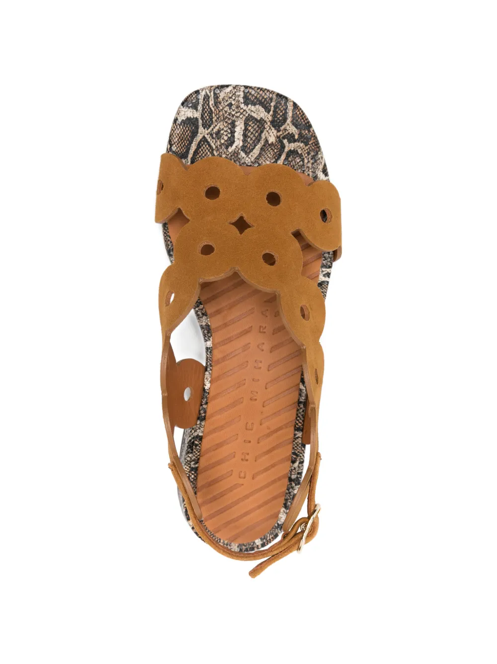 Chie Mihara Suède sandalen Bruin