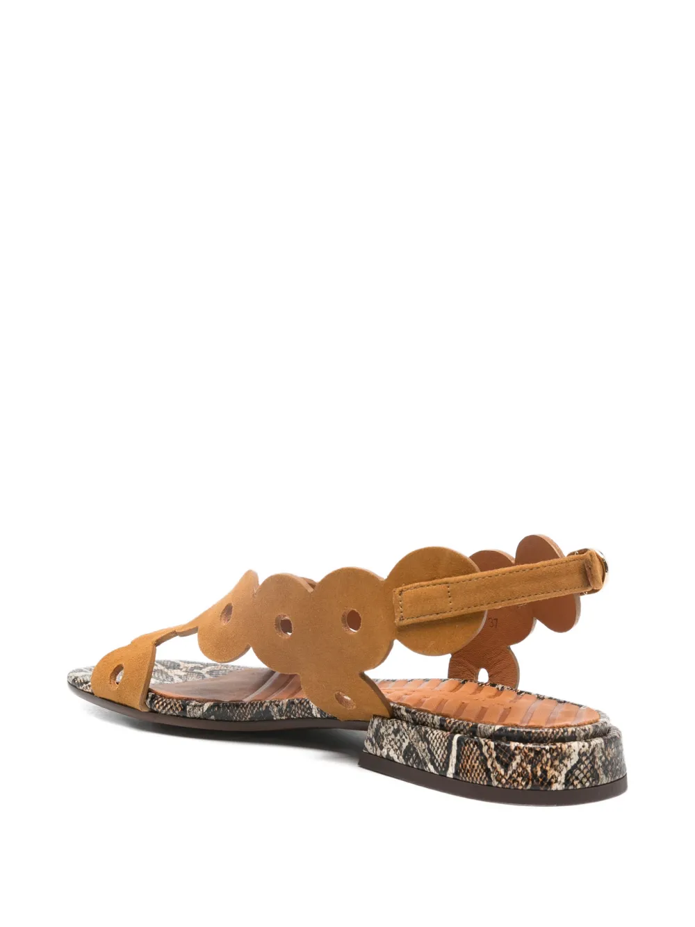 Chie Mihara Suède sandalen Bruin