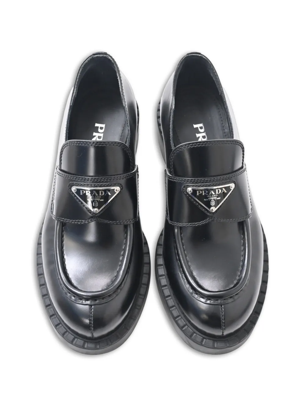 Triangle-Logo Loafers
