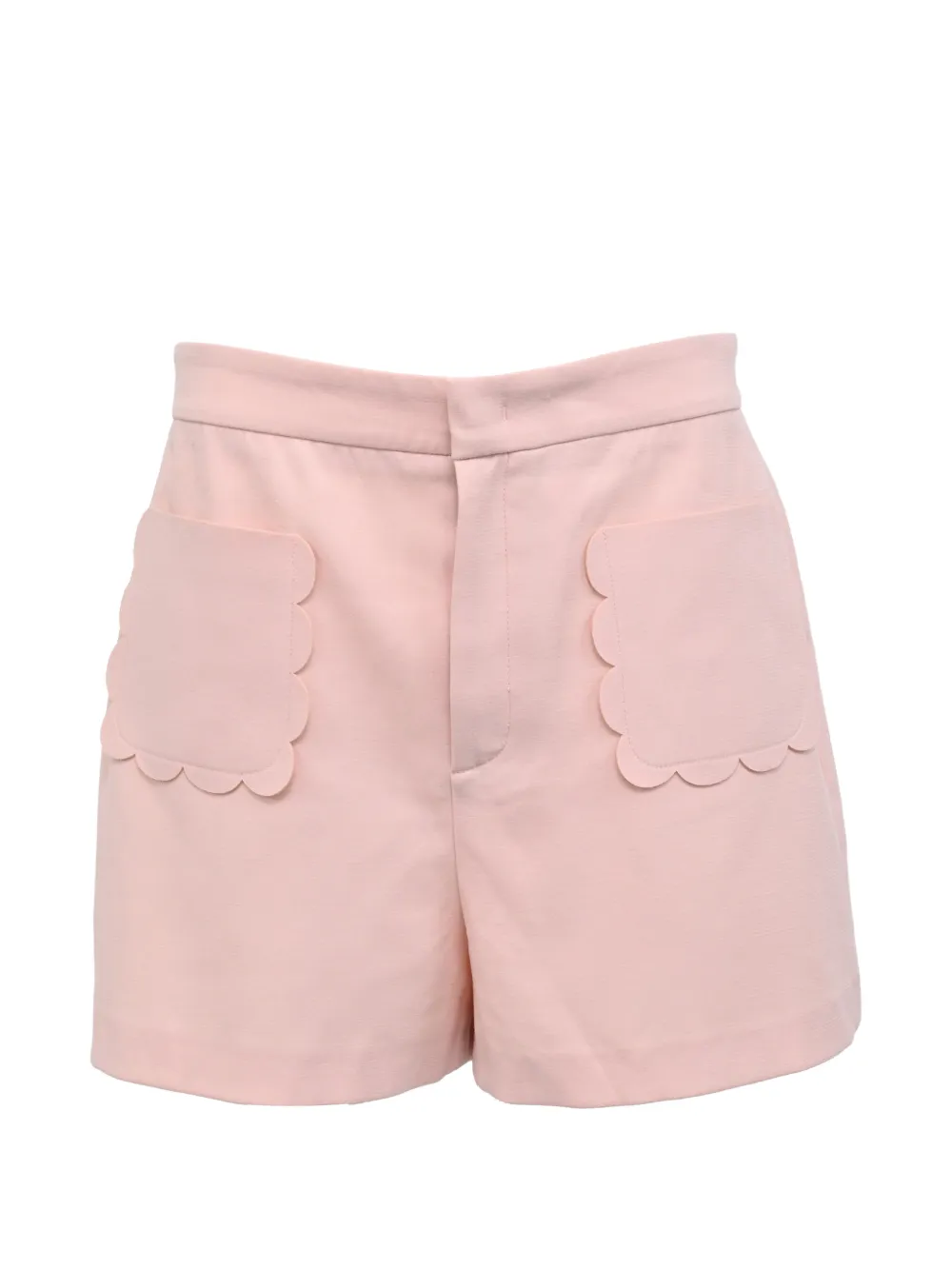 Red Valentino Vintage scalloped-pocket shorts - Rosa