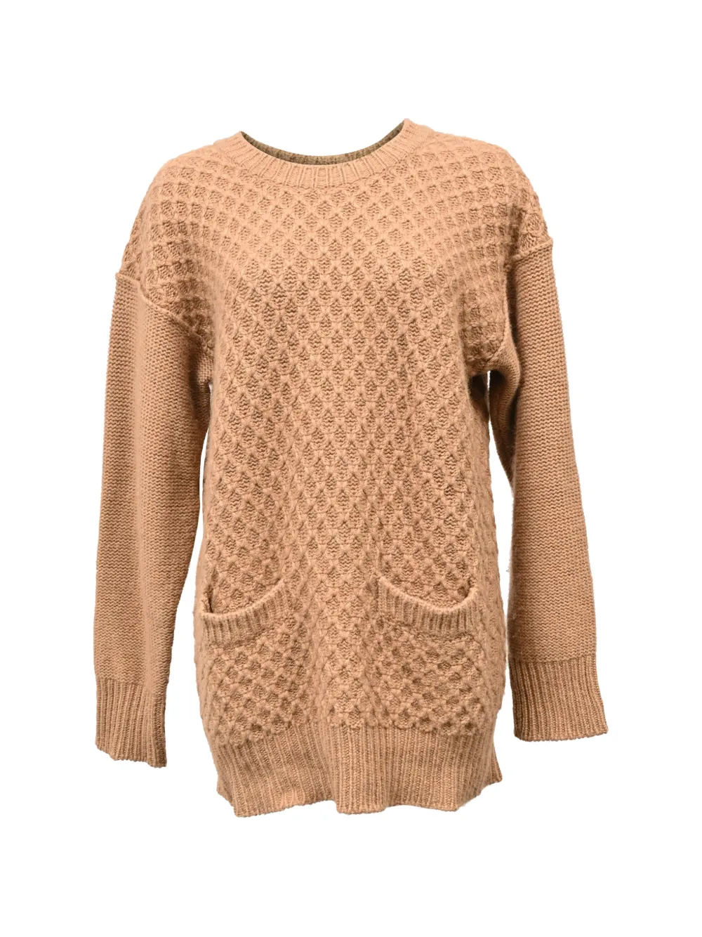 Marni Pre-Owned patch-pocket knitted sweater - Marrone