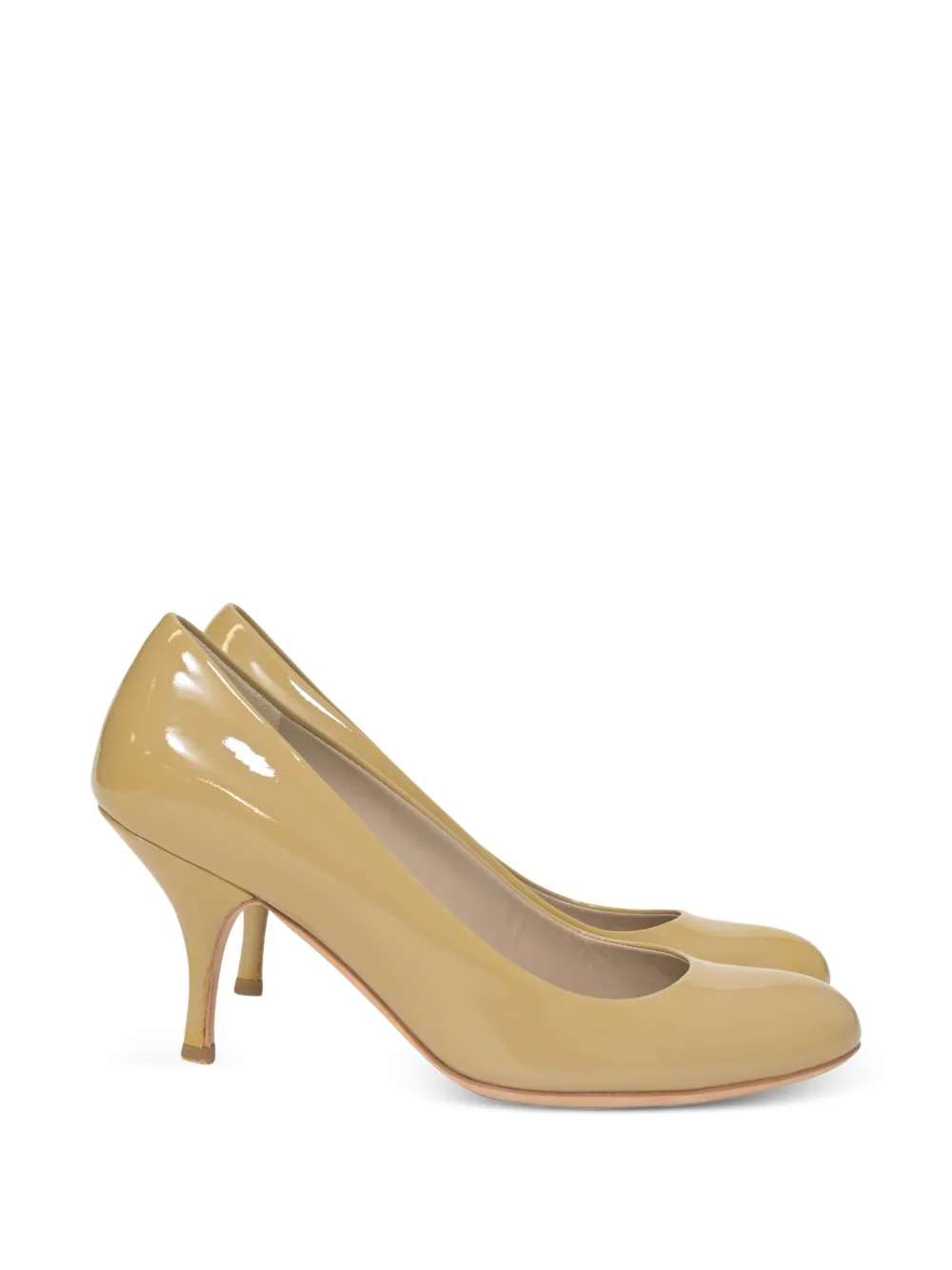 Miu Miu Pre-Owned mid-heel patent pumps - Toni neutri