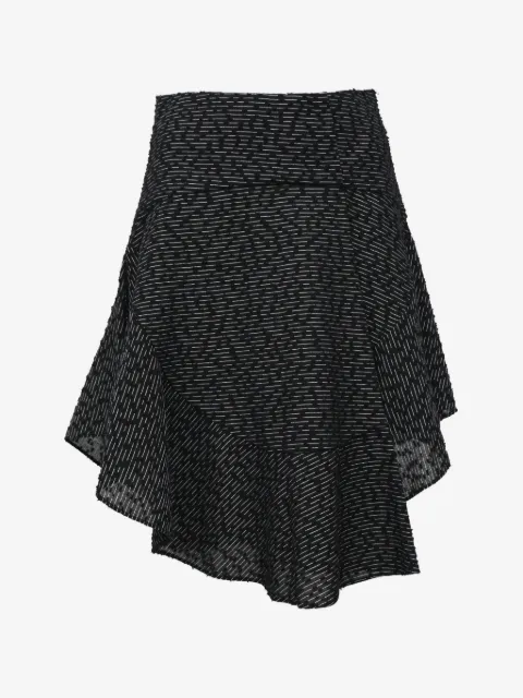 Chloé Vintage asymmetric striped mini skirt