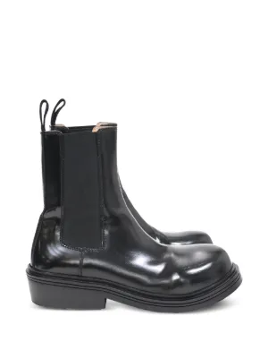 Bottega Veneta Pre-Owned Eldfell レザーコンバットブーツ | ブラック