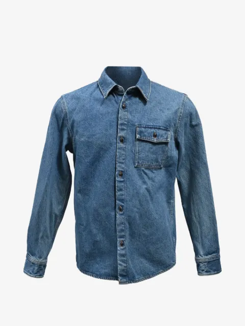 A.P.C. button flap-pocket overshirt