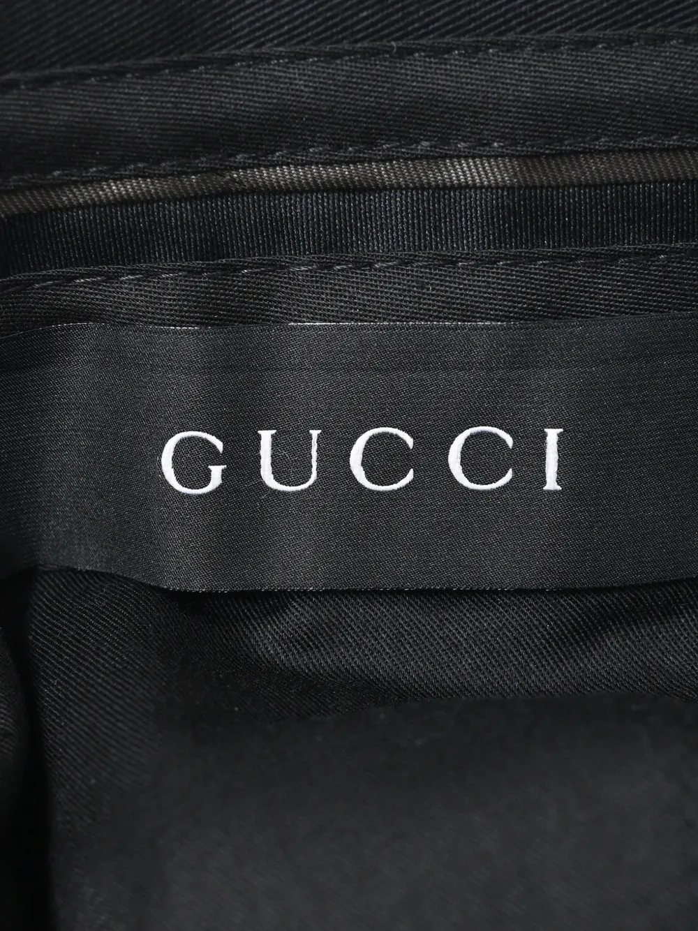 Web-Buckle Straight-Leg Trousers
