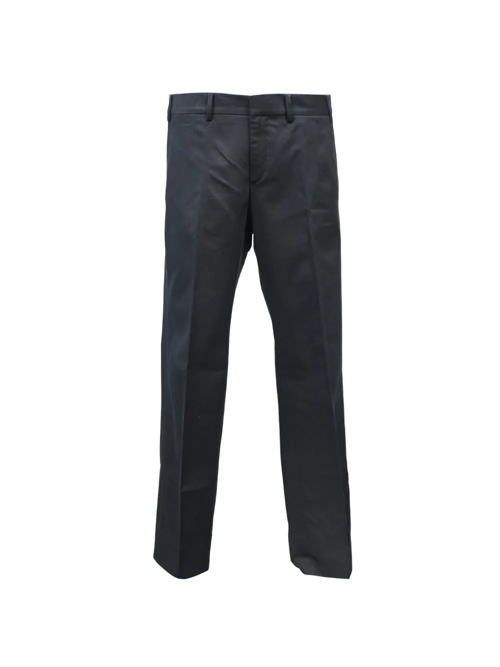 Gucci Pre-Owned Web-buckle straight-leg trousers - Nero