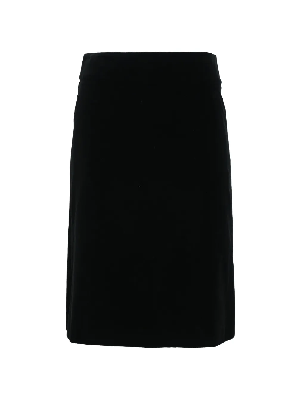 Alexander McQueen Pre-Owned velvet midi skirt - Nero