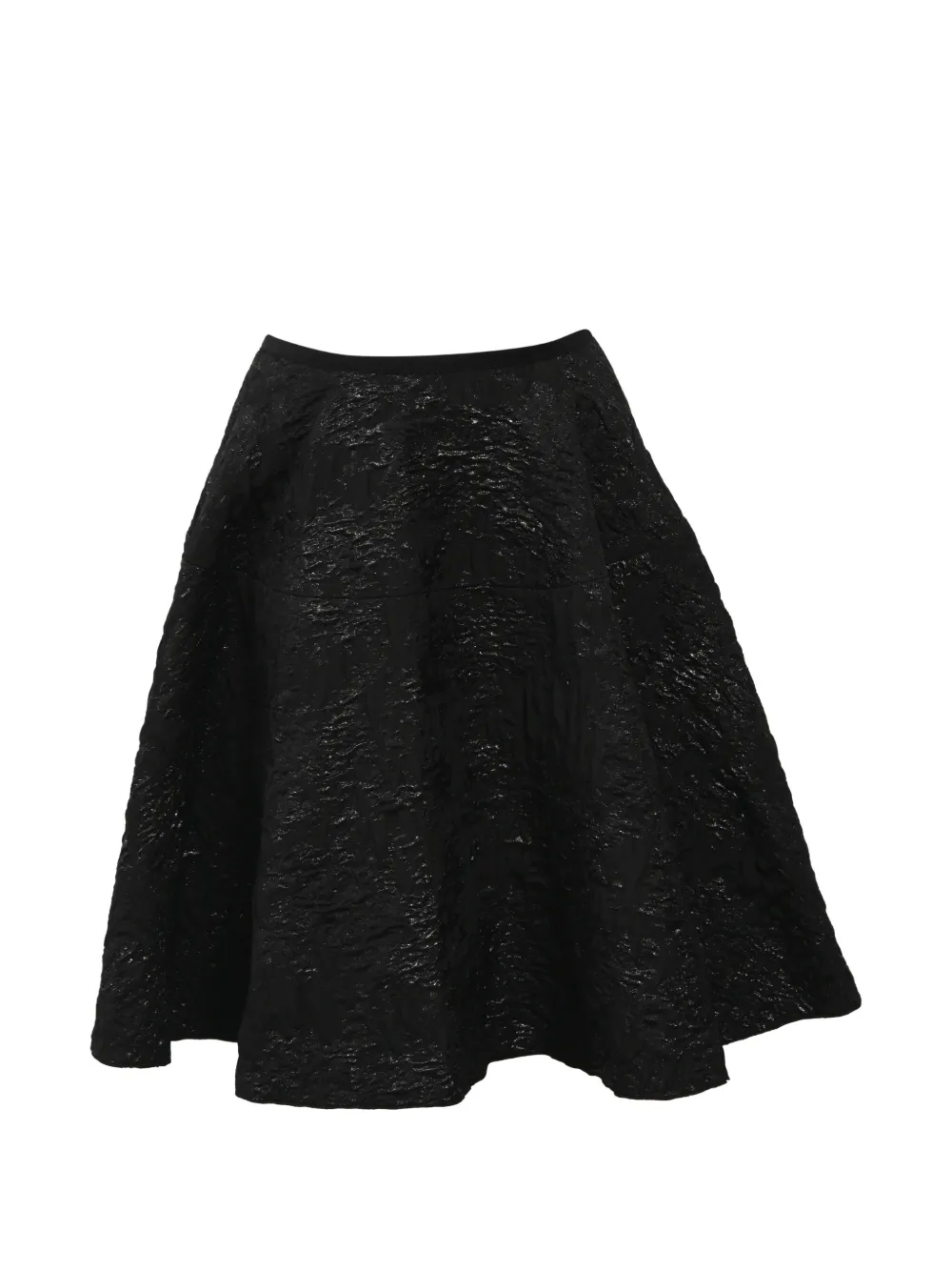 Lanvin Pre-Owned jacquard A-line mini skirt - Nero
