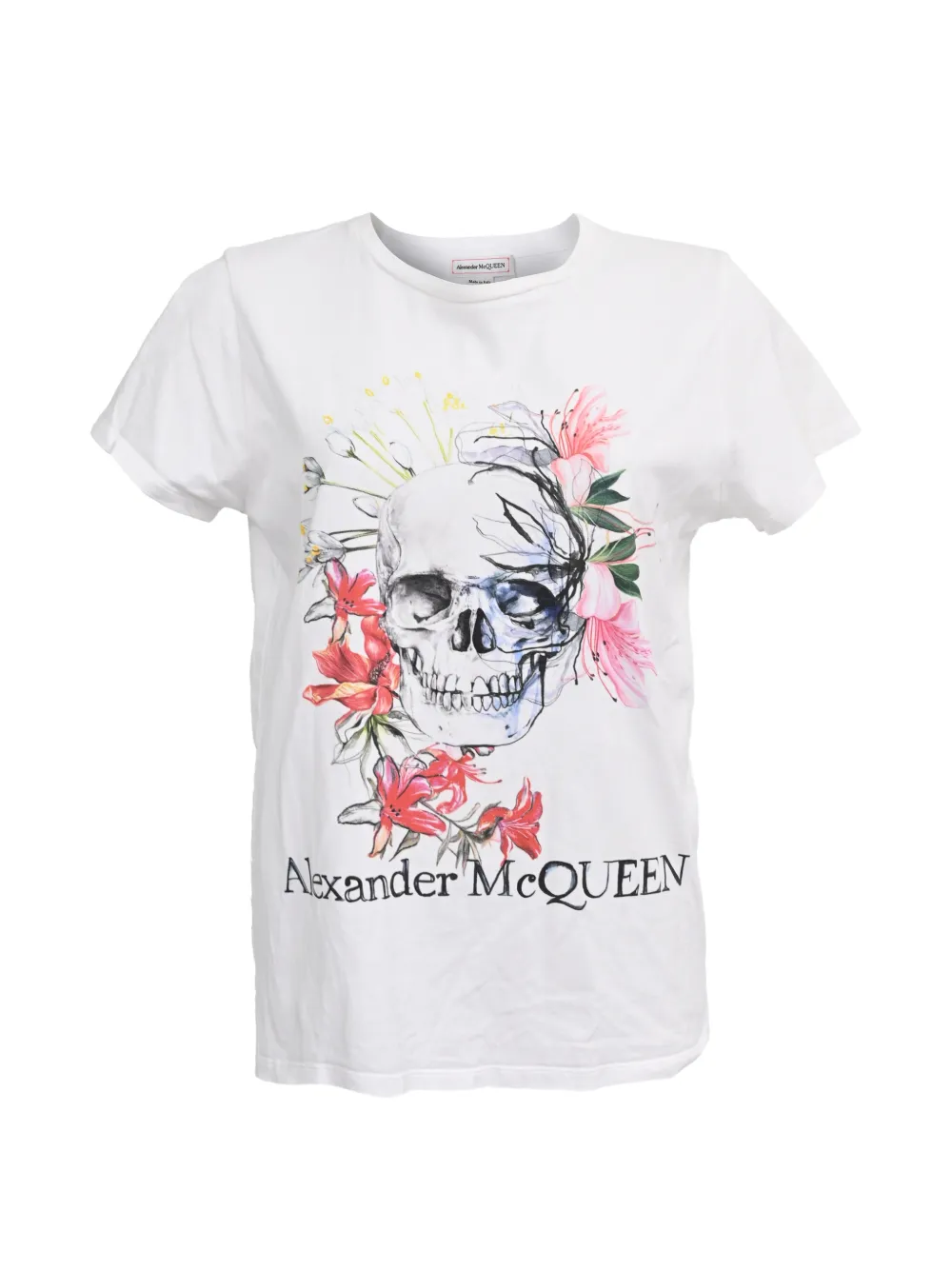 Alexander McQueen Pre-Owned 2020 skull-print T-shirt - White