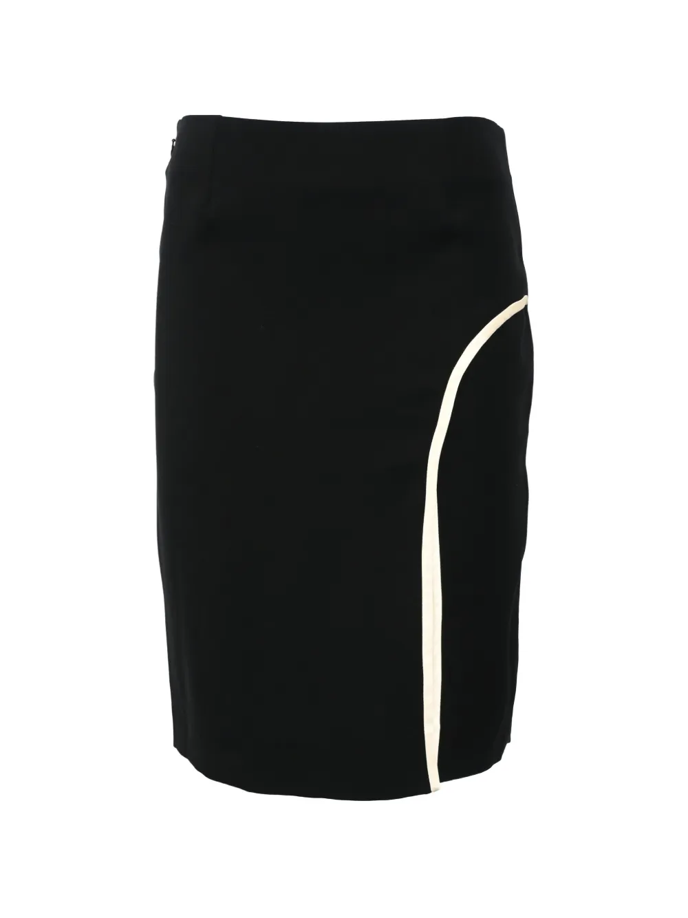Lanvin Pre-Owned piped-trim mini skirt - Nero