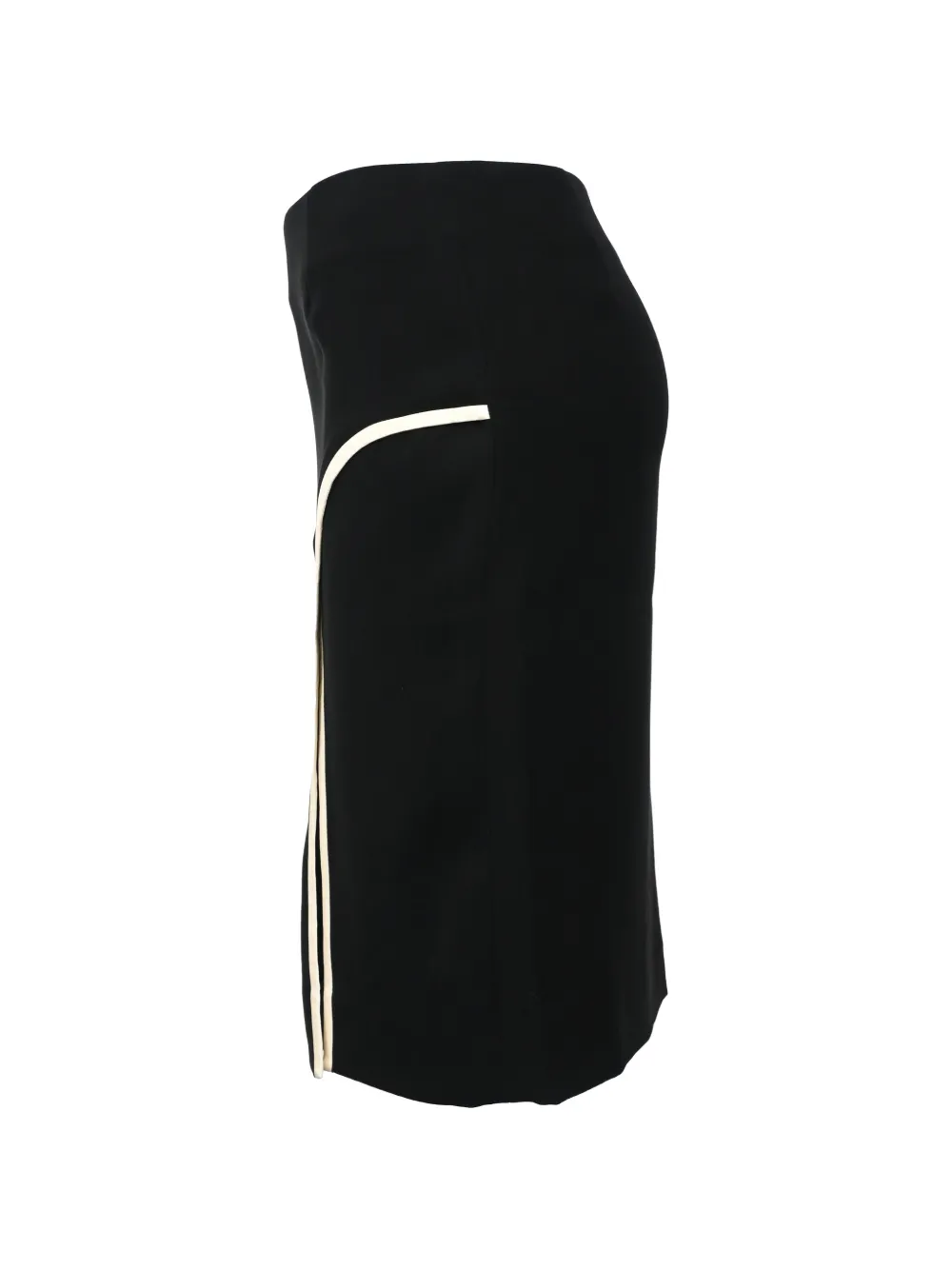 Piped-Trim Mini Skirt