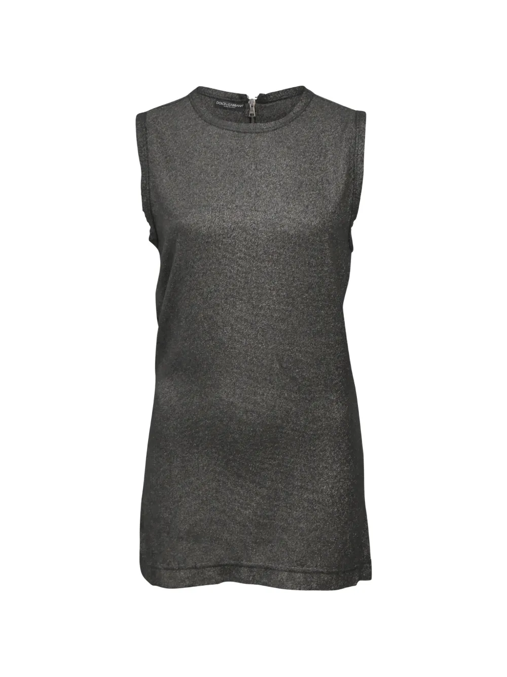 Dolce & Gabbana Pre-Owned glittery sleeveless top - Grigio