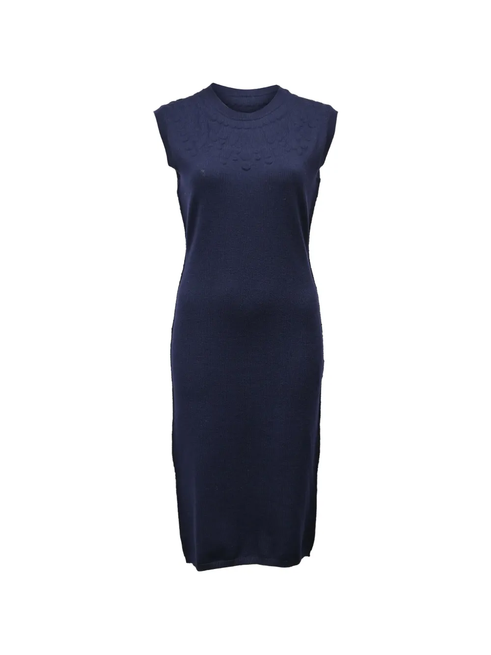 Lanvin Pre-Owned 2013 knitted midi dress - Blu