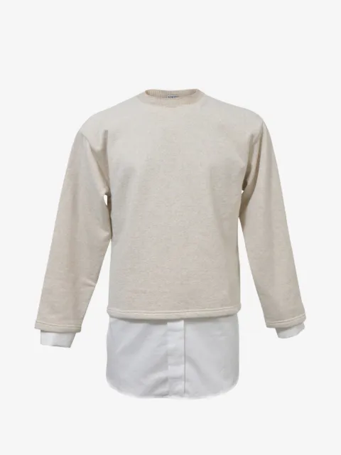 Loewe Pre-Owned sudadera con dobladillo de camisa