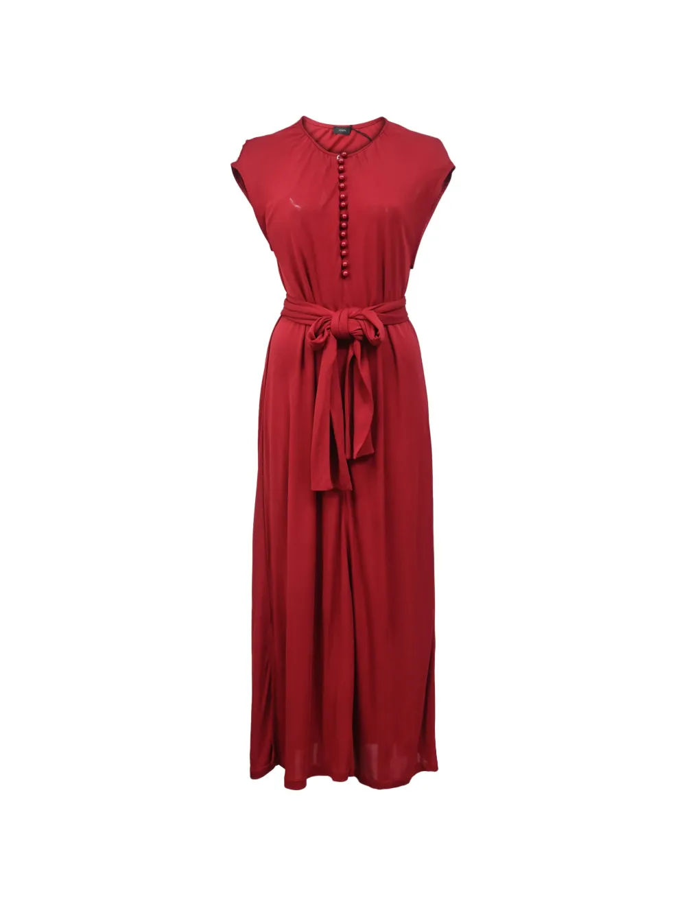 JOSEPH Romy button-fastening midi dress - Rosso