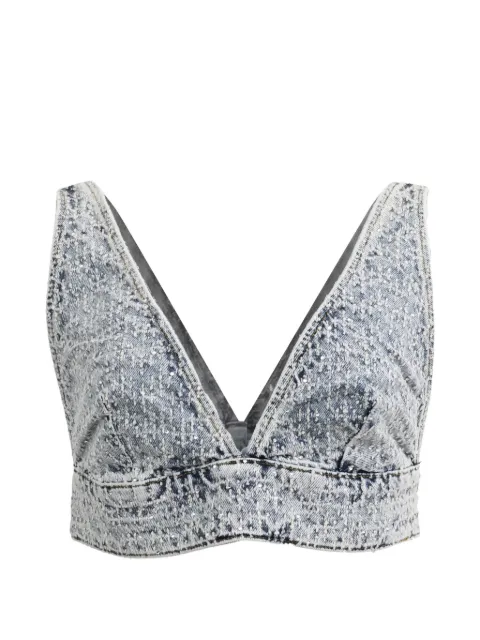 Maje denim crop top