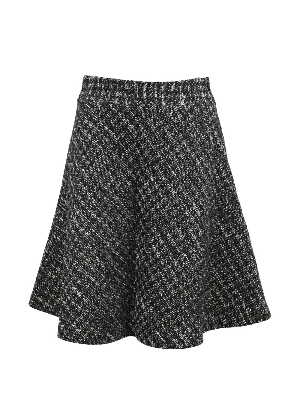 Red Valentino Vintage patterned tweed midi skirt - Nero