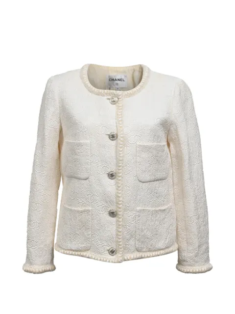 CHANEL Pre-Owned veste en tweed Le Château des Dames à logo (2021)